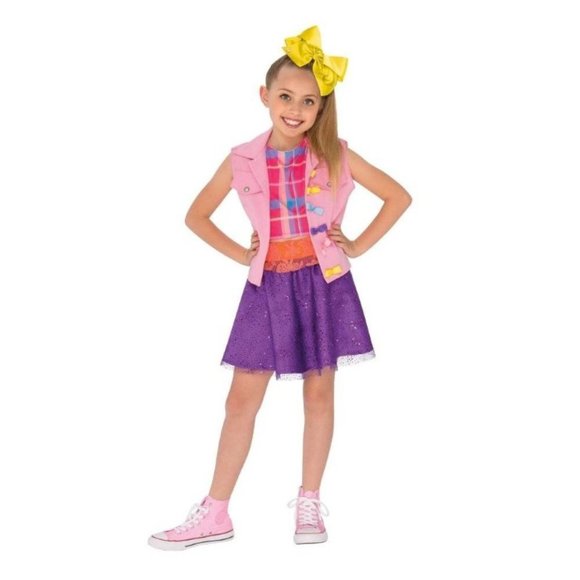 Jojo Siwa Halloween Costume 4/6 Music Video Dancer Nickelodeon Pink 4 Pc Girls - Picture 1 of 5